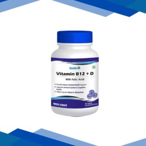 Healthvit Vitamin B12 + D with Folic Acid – Tablets 60’s